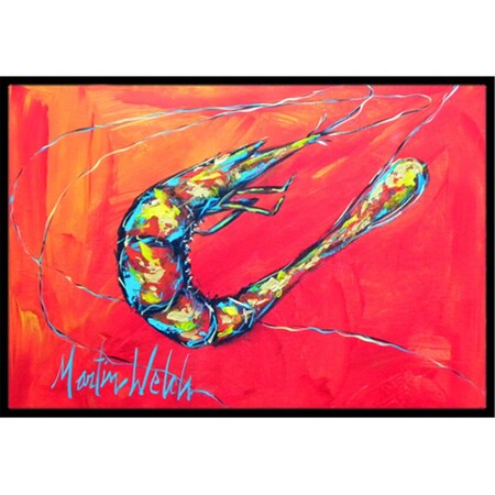 Carolines Treasures 24 x 36 in. Shrimp Seafood Three Indoor Or Outdoor Doormat MW1097JMAT